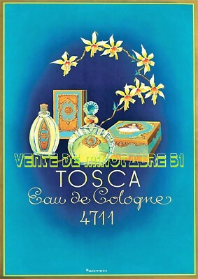 Perfume - Tosca Eau de Cologne 4711 - A3 Laminated