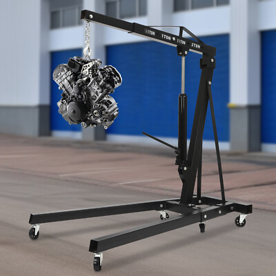 2 Tons Engine Motor Hoist Cherry Picker Crane Lift 4409 lbs Engine Load Leveler