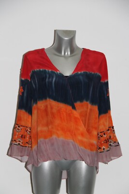 Pretty Cache Coeur Blouse DESIGUAL Size S Or 36 FR Excellent Condition