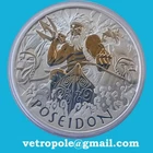 1 DOLLAR 2021 TUVALU POSEIDON ? GODS OF OLYMPUS - 1 OZ SILVER ???