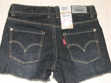 Levi's Dark Blue Denim Shorty Short For Girls Sz 8Reg. - NWT