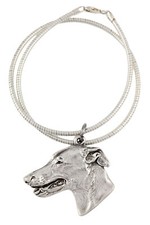 Greyhound, Large English Greyhound - Dog Collar, Unique Jewelry