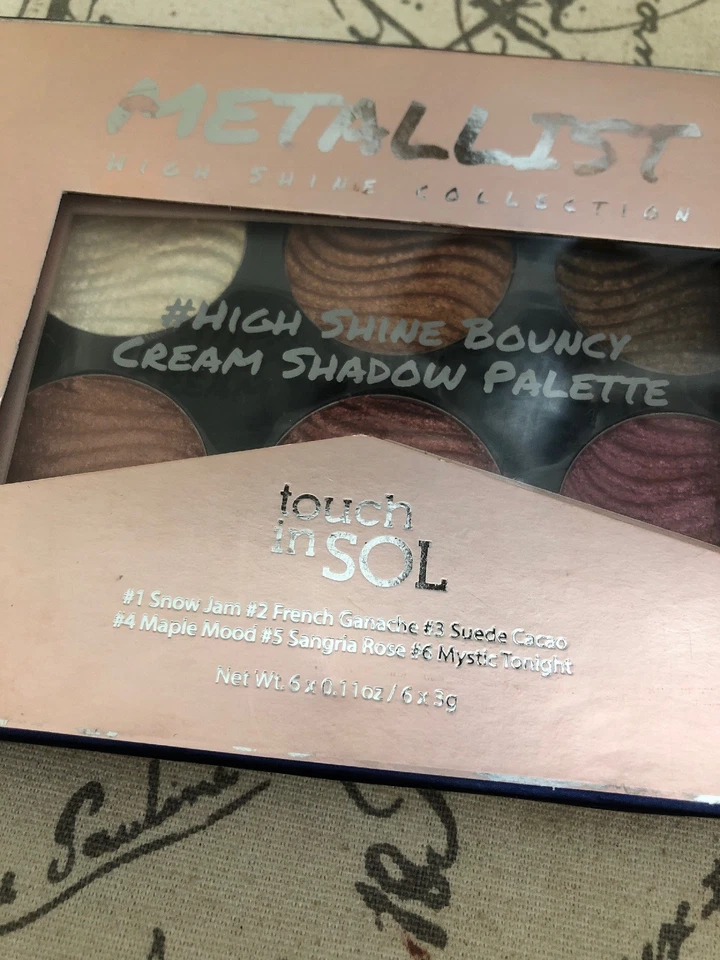 Paleta de sombras Metallist High Shine Bouncy Cream Touch in Sol Leer descripción  Foto 2 de 4