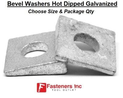 #ad #ad Beveled Square Washers Hot Dip Galvanized Steel Wedge Washers Tapered Bevel $156.27
