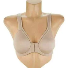 Breezies Soft Shimmer Seamless Front Close Underwire Bra-Sunbeige-34D-A294542