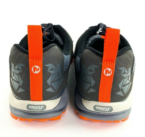 Mens Merrell Grey Orange Unifly Hiking Performance Sneakers Shoes Size 7 - Picture 6 of 6