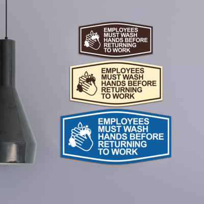 Fancy Employees Must Wash Hands Before Returning to Work (Bubbles)