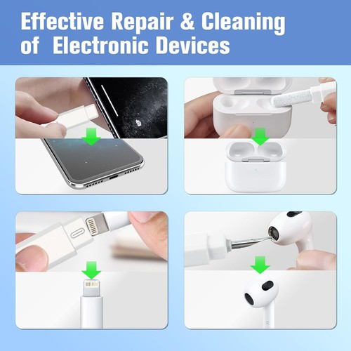 Phone Cleaning Kit Compatible with Airpod: Multi-Tool Cleaner for Black - Picture 4 of 7