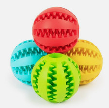 Dog Puppy Treat Dispensing Teething Durable Treat Clean Teeth Toy Latex Ball