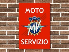Insegna da parete in metallo MV Agusta Servizio insegna garage targa uomo grotta bar insegna