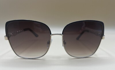 #ad Jessica Simpson Logo Oversized Wire Rim Sunglasses Gold Arm Detail BONUS CASE $14.98