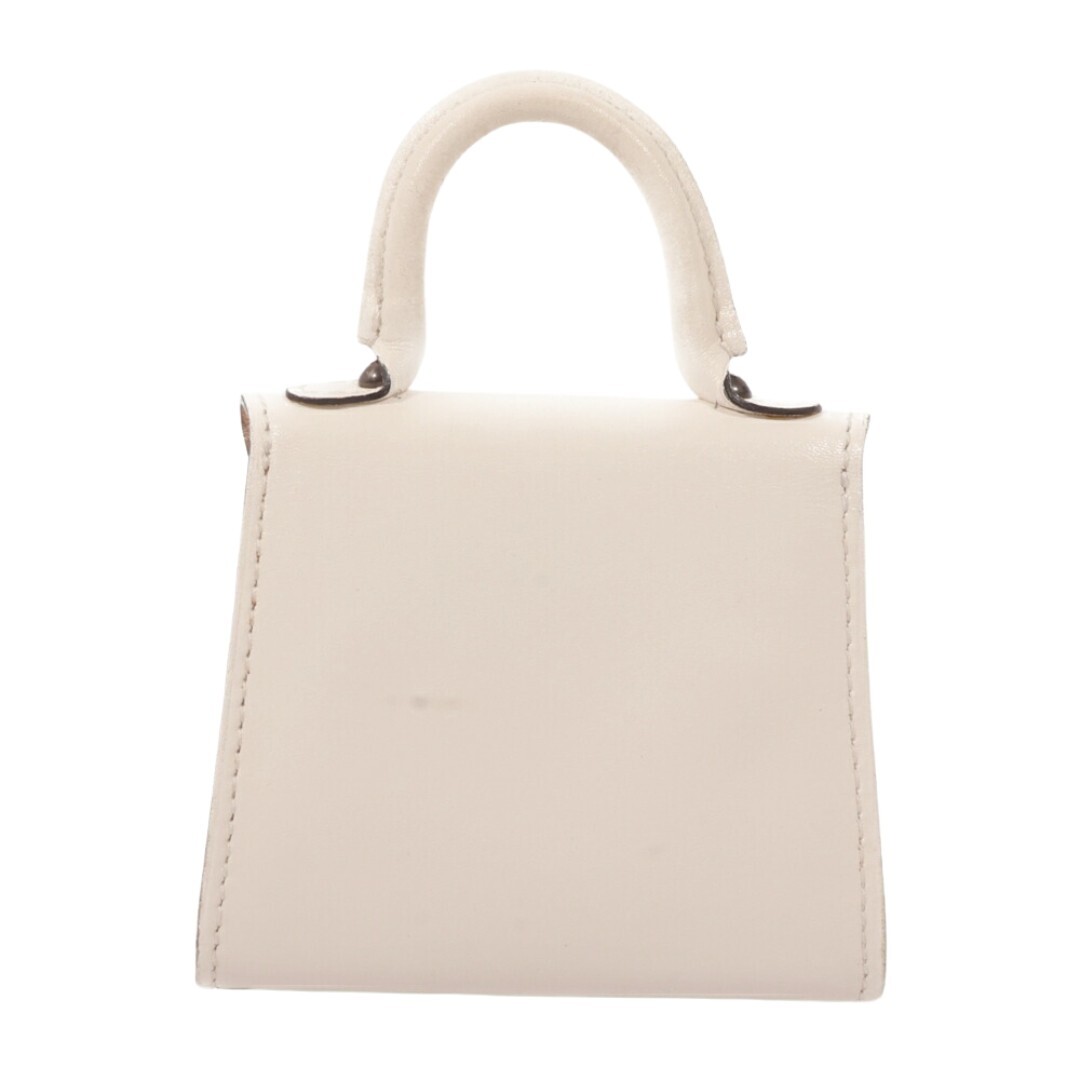 人気★DELVAUX★ Brillant Charm C ミニチュア ショートチェーン DELVAUX Brillant Mini Bag Charm White Red Leather Japan