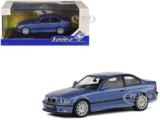 1999 BMW E36 M3 COUPE ESTORIL BLUE 1/43 DIECAST MODEL CAR BY SOLIDO S4315202