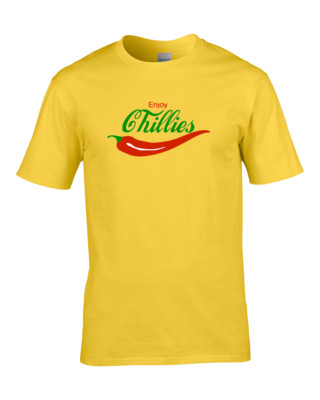 ENJOY CHILLIS - berühmte Cola Marke Parodie Herren T-Shirt