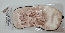 Satin Eye Mask With Hair Scrunchie Relaxing Sleep Aid Against Light Beauty 2 pcs