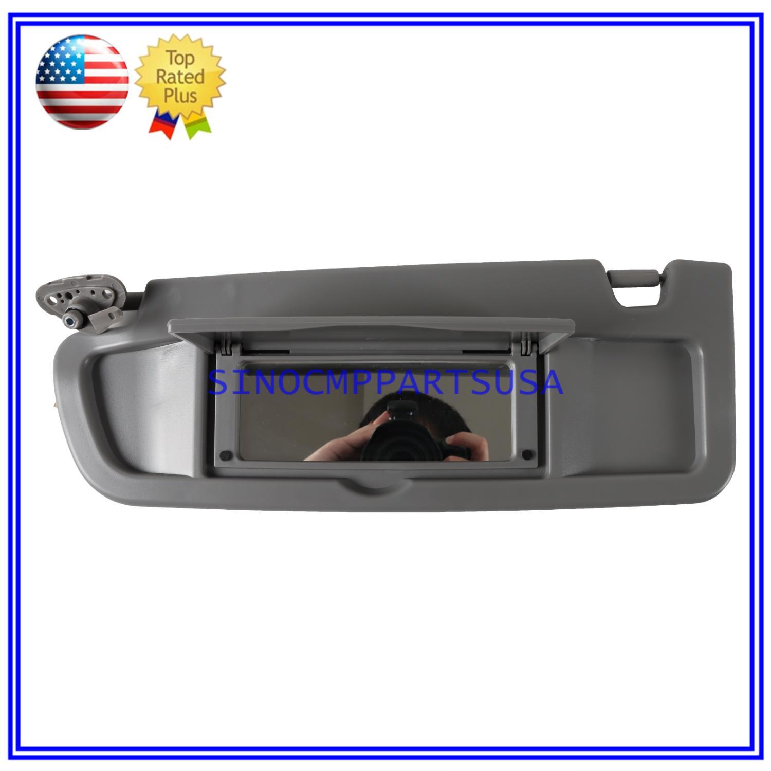 NHILES Left Driver Side Sun Visor Replacement For Honda Pilot 2009-2015 - Gray, Fits OEM 83280-SZA-A01ZA