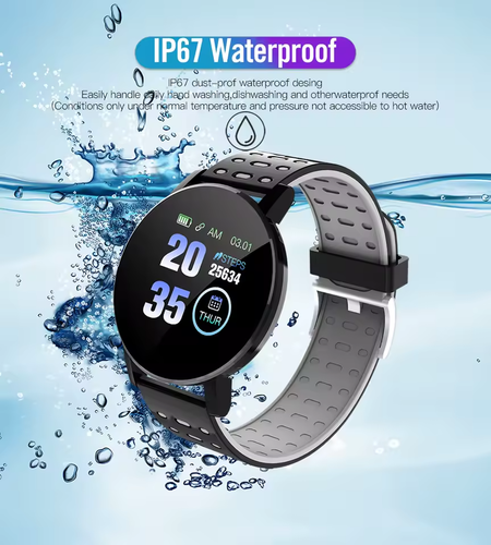 Smartwatch Bluetooth Fitness Tracker Watch Waterproof Clock for Android iPhone - 第 3/5 張圖片
