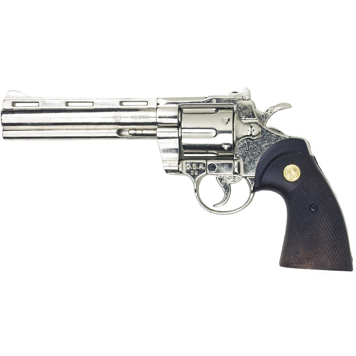 PYTHON 6inch スチールフィニッシュ ビアンキ 5BHL38/357 Denix Python .357 Magnum Non-Firing Revolver Replica 6 Inch