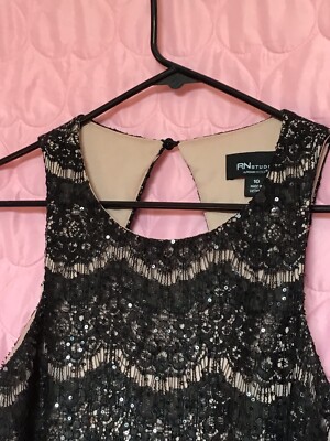 chinese dress ladies RN Studio by Ronni Nicole Short Sleeve Junior Plus Cirle Lace Dress