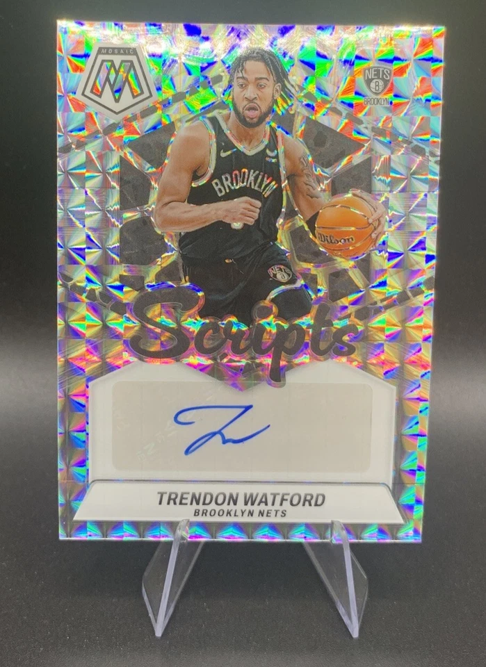 2023-24 Panini Mosaic Scripts Mosaic #MS-WAT Trendon Watford Auto - Image 3 of 3