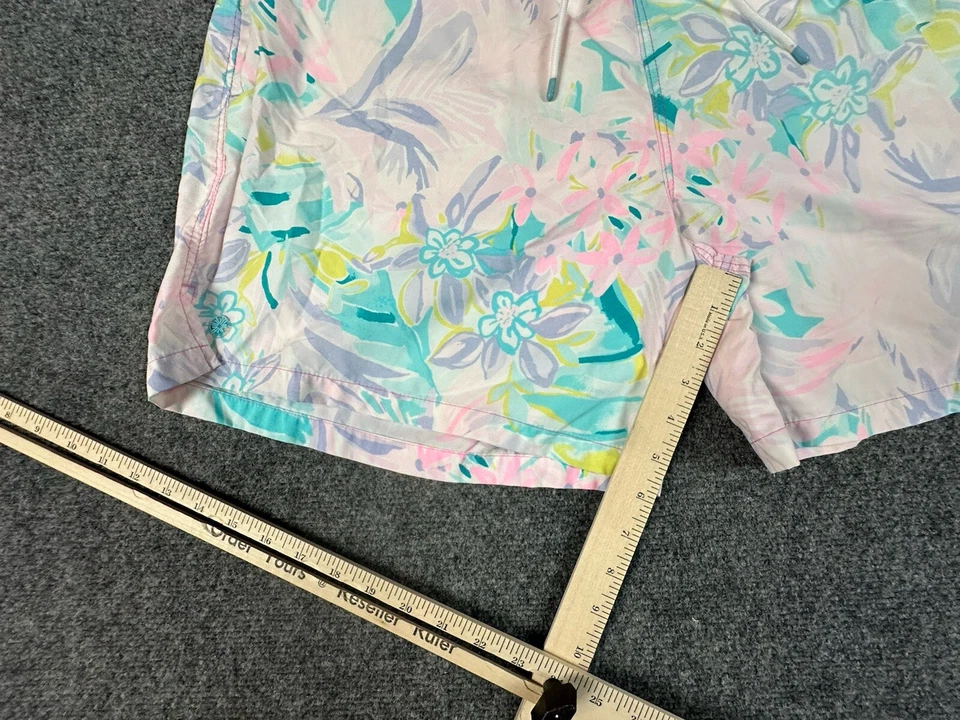 "Bañador corto Lilly Pulitzer para hombre de 6"" en capri talla XL rosa verde floral" Foto 4 de 4