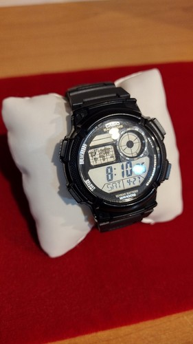 Casio Men's Watch AE-1000W Black Resin Digital Quartz Sport World Time 3198 - 第 2/9 張圖片