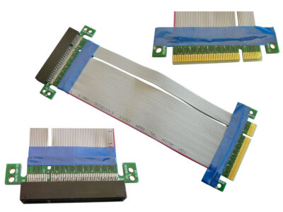 Riser PCI Express 8x - Flexibel - Ladebuchse Pcie - 185 MM
