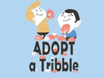 Star Trek Classic Adopt A Tribble Kirk Spock Satire Teefury Mens Shirt NEW