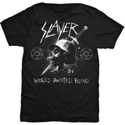 Slayer Dagger Skull T-Shirt Black New