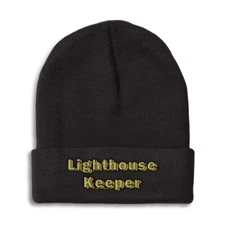 Beanies for Men Lighthouse Keeper Winter Hats for Women Acrylic Skull Cap 1 Size