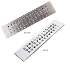 39 Round Holes Wire Drawplate Carbide Steel Draw Plate Jewelry Making 0.26-2.8mm