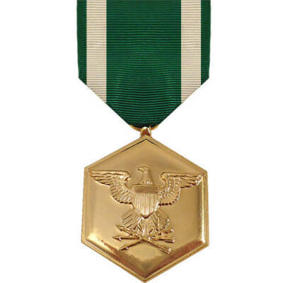 US Navy and Marine Corps Commendation Genuine Standard Full Size Medal 24k Gold