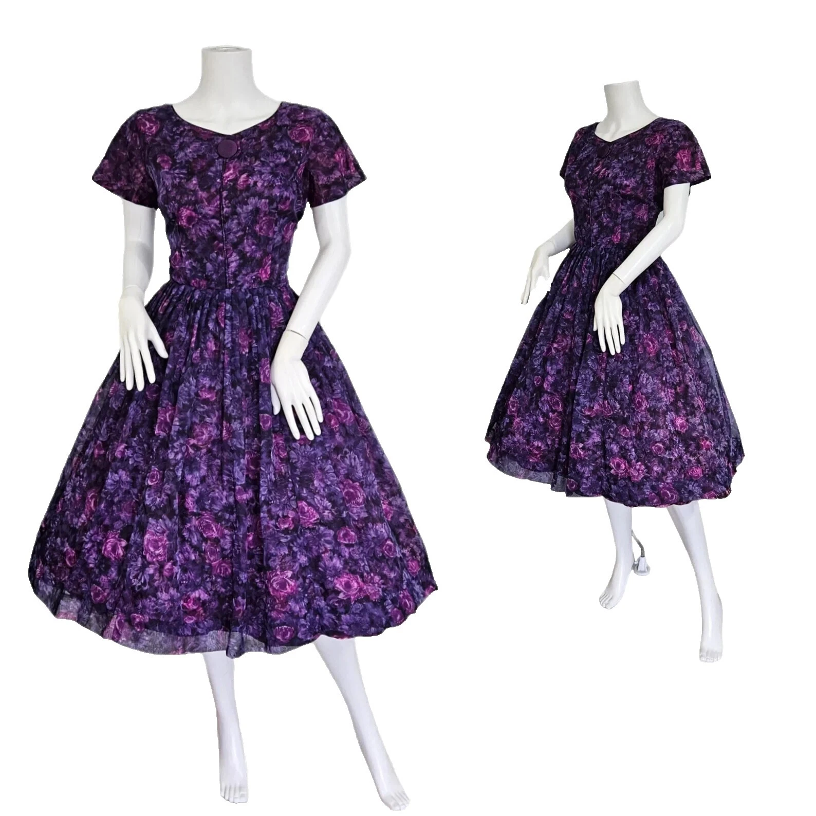 Roupas vintage Rockabilly Chiffon Coquetel para mulheres