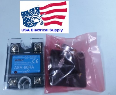 New Variable Solid state Relay Whith Potentiometer ASR-90RA 90Amp.