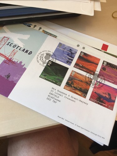 GB Stamps First Day Covers 2003 British Journey- Scotland Brave. Baltasound PMK