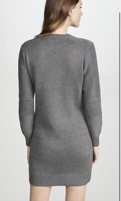 rebecca minkoff metallic dress Rebecca Minkoff Metallic Party Dress Women's Funnel Neck Black Red Long Sleeve