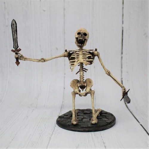 BATTLE-SCARRED FALLEN WARRIOR Skeleton on Flagstone Base Jason Argonauts Army - 第 4/5 張圖片