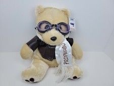 Propwash 12" Teddy by Airzoo Plush Aviation Bear with Goggles,Jacket  Scarf NEW