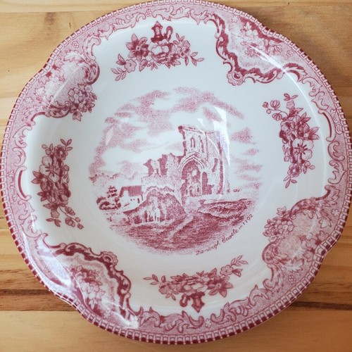 Johnson Bros Toile Denlrgh Castle in 1792 England 6" Keramik Dessert Schüssel EUC