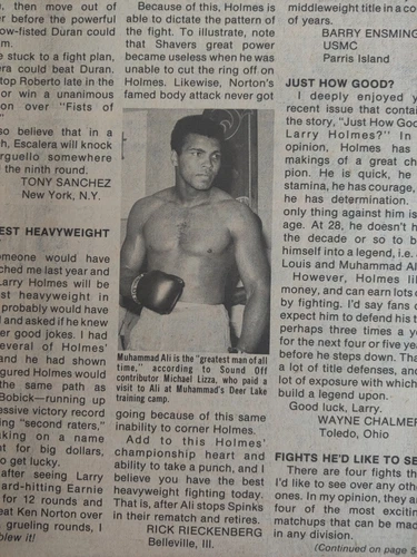 インターナショナル ボクシングマガジン 1978年12月 モハメド・アリ・ロッキー マルシアーノ・マックス・ベア - 画像9/12