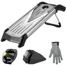 V-Hobel Gemüsehobel Für Obst & Gemüse - Edelstahlklinge - Hobel - SILBERTHAL DEL