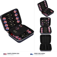 Dart Case for 15 Steel Tip and Soft Tip Darts, Professional Organizer with Bu...
