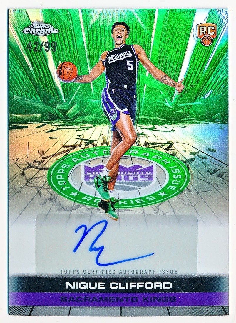 2025-26 Topps Chrome - Autograph Issue Rookies Nique Clifford