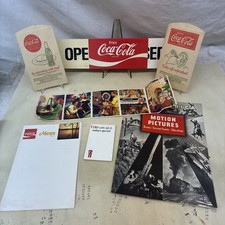 LOT of VINTAGE COCA COLA Slide Sign Paper Holder Note Pads Magazine