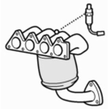 Approved Exhaust Manifold Catalytic Converter for Renault Megane 2.0 (1999-2002)