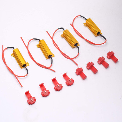 4Pcs Load Resistor 50W 6RJ 6Ohm LED Decoder FIX Hyper Flash Turn Signal Blinker