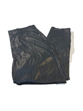Old Navy OG straight faux leather pants. blk. size 14 high rise.