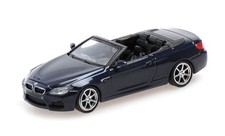 Minichamps 1:87 BMW M6 CABRIO BLUE METALLIC 2015 - 870027330