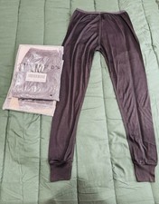 Appleseed s Womens Black Sheer Silk Base Bottom/Pants Size S