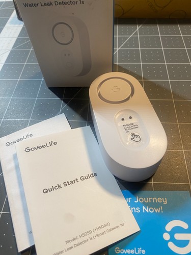 GoveeLife 1S Smart Water Leak Sensor H5059 – Open Box – Works, Untested Further